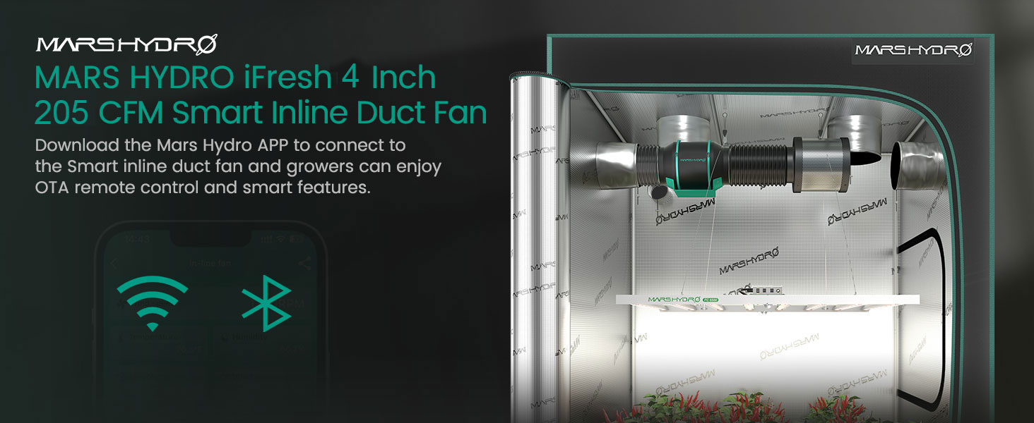1mars-гидро-iFresh-4Inch-205-CFM-Smart-Inline-Duct-Fan