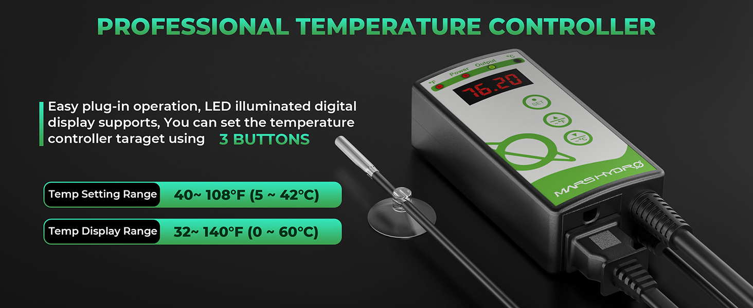 9mars hydro heat mat kits professional temp controller