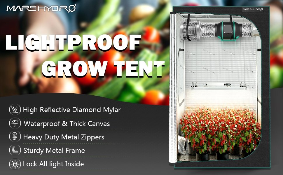 mars hydro lightproof grow tent