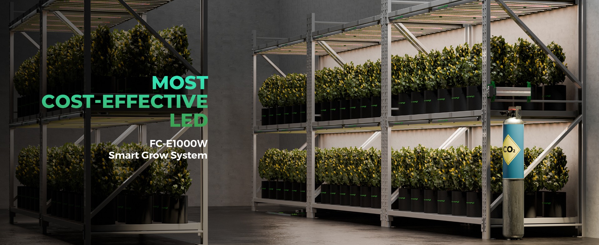 LED pěstební světlo Mars Hydro FC-E1000W - tipy na doplňkové osvětlení Adlite