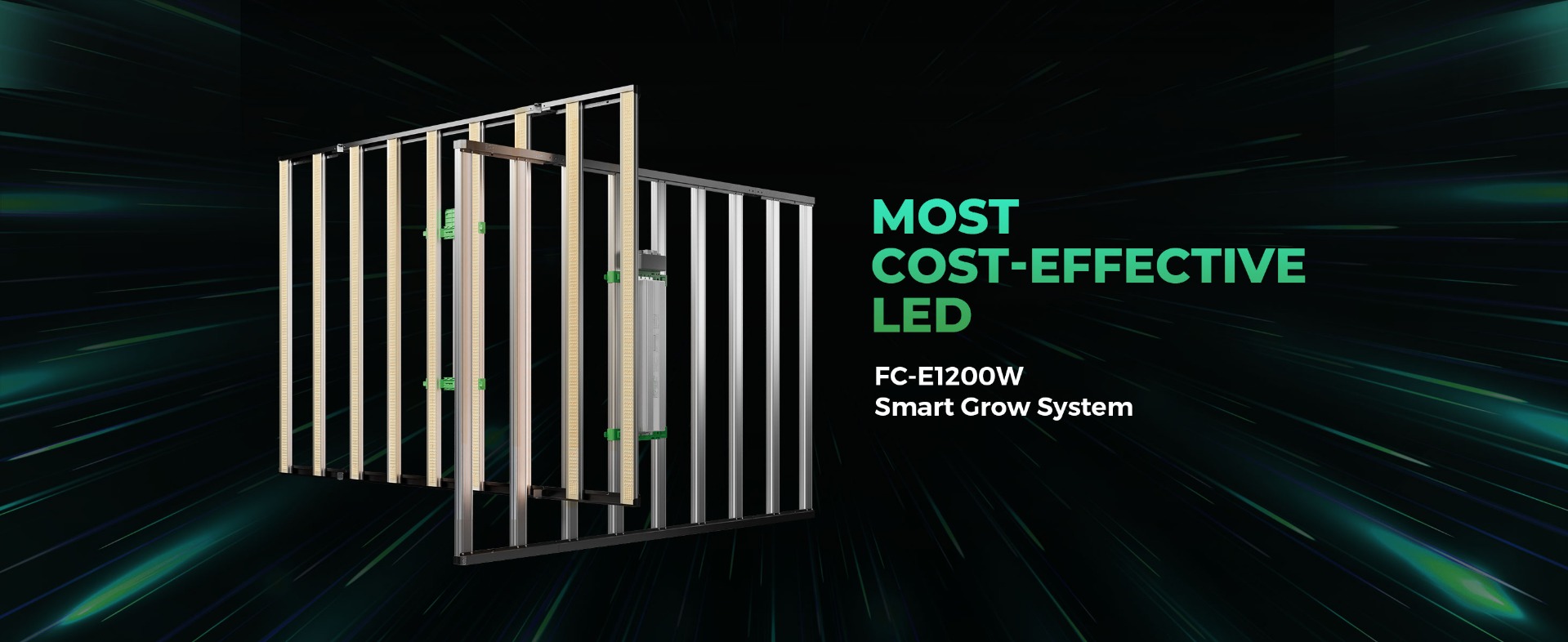 mars hydro FC-E1200W LED grow light-smart grow system