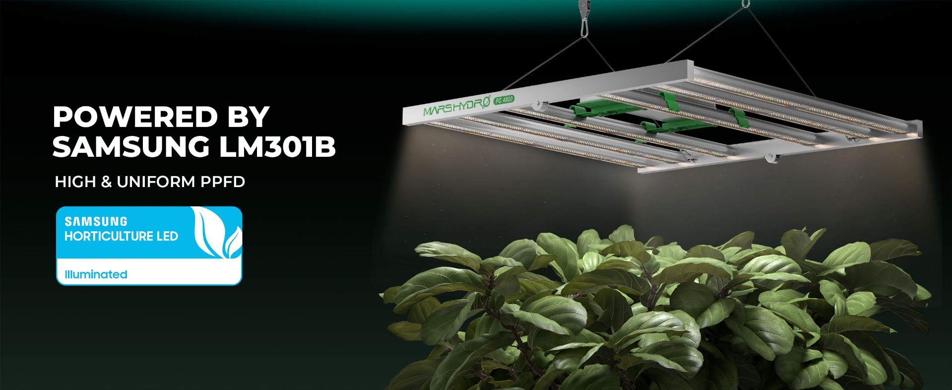 Mars Hydro Smart FC4800 LED Grow Light, more convenient to control on phone