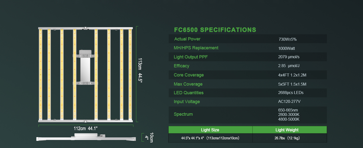 Mars Hydro Smart Grow System FC6500 LED Grow Light-5