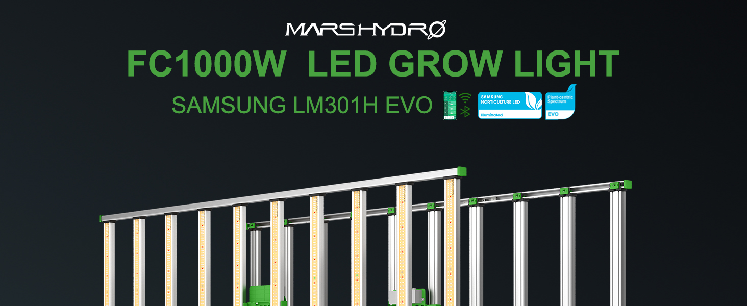 Mars Hydro Smart FC1000W Samsung LM301H EVO LED Grow Light