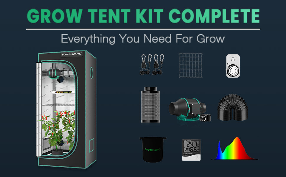 Mars Hydro TS600 Complete Grow Tent Kits