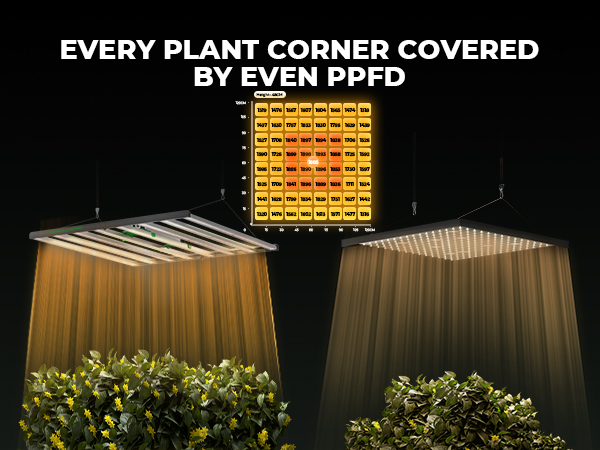 Mars Hydro FC1000W EVO LED Grow Light is with even PPFD