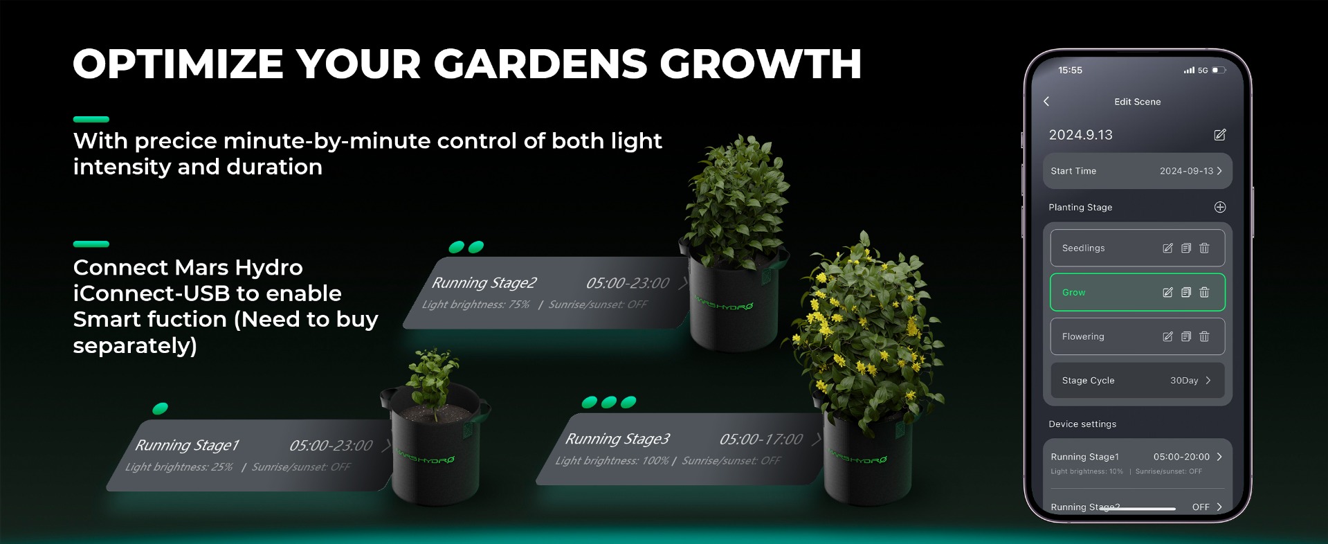 Mars Hydro Smart FC3000 LED Grow Light