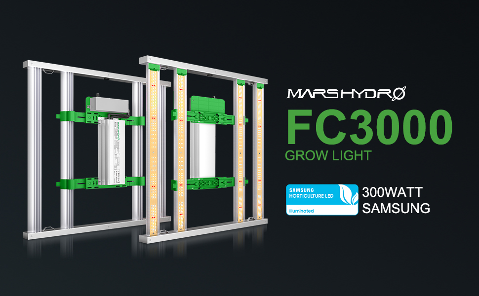 Лучший светодиодный светильник Samsung для выращивания растений, Mars Hydro FC3000 300 Вт для выращивания овощей в помещении
