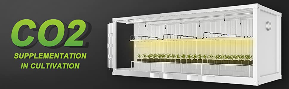 Mars Hydro FC-E3000 LED grow light CO2 supplementation in cultivation