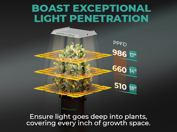ライト・照明器具 MARS hydro 600 Amazon.com : MARS HYDRO TS600 100W LED Grow Light for