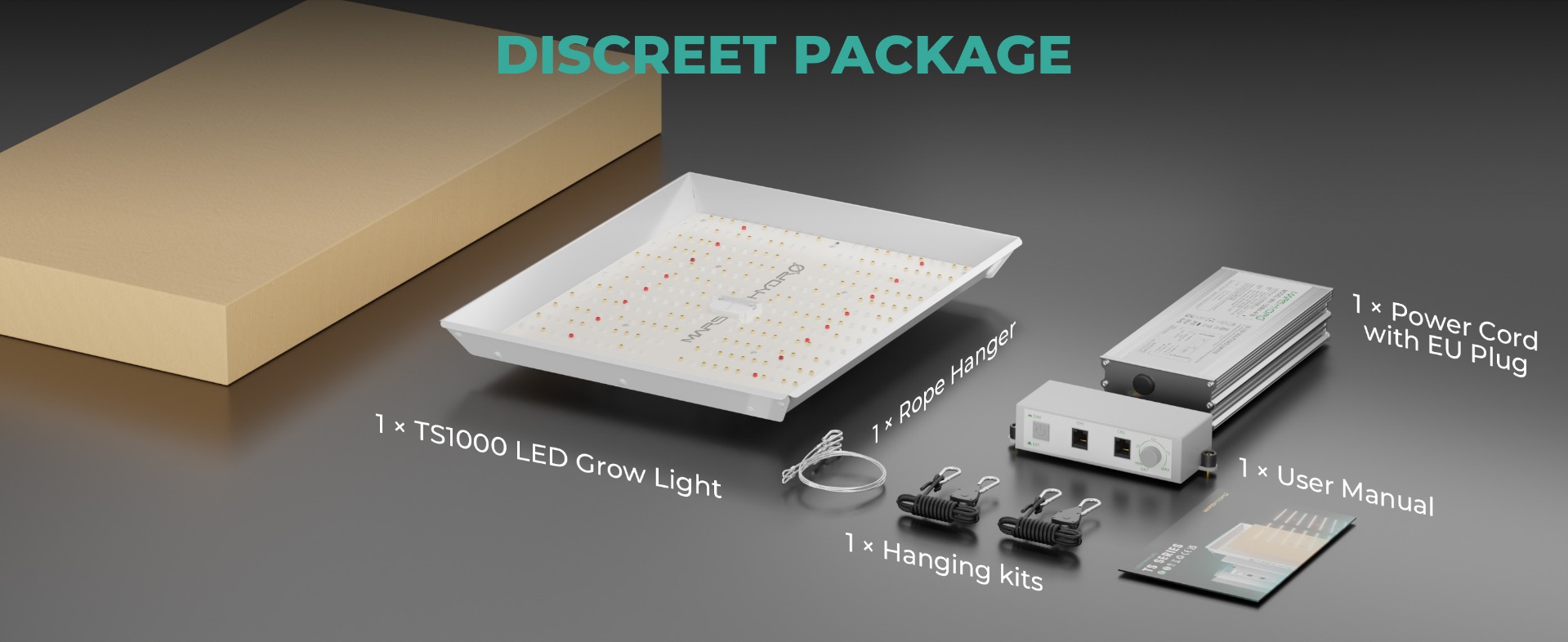 Mars Hydro TS 1000 led grow light, true 150W for indoor plants veg flower