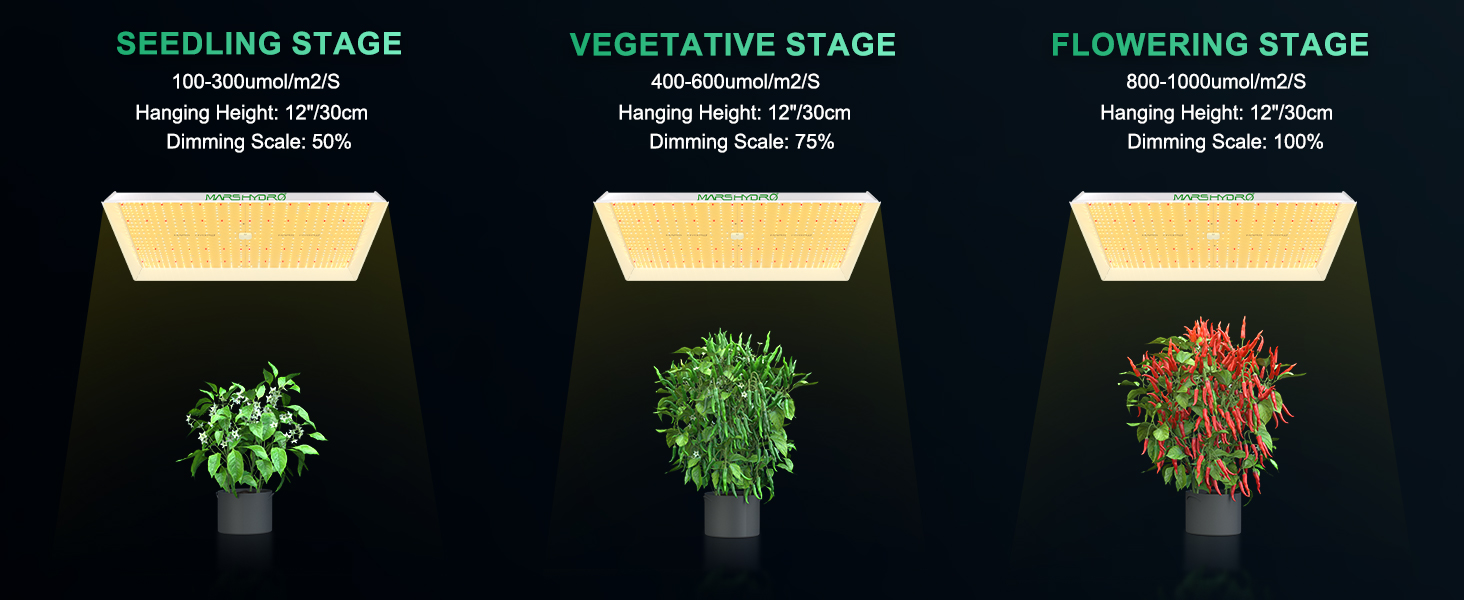 TS3000 LED Grow Light For Hydroponics|Mars Hydro