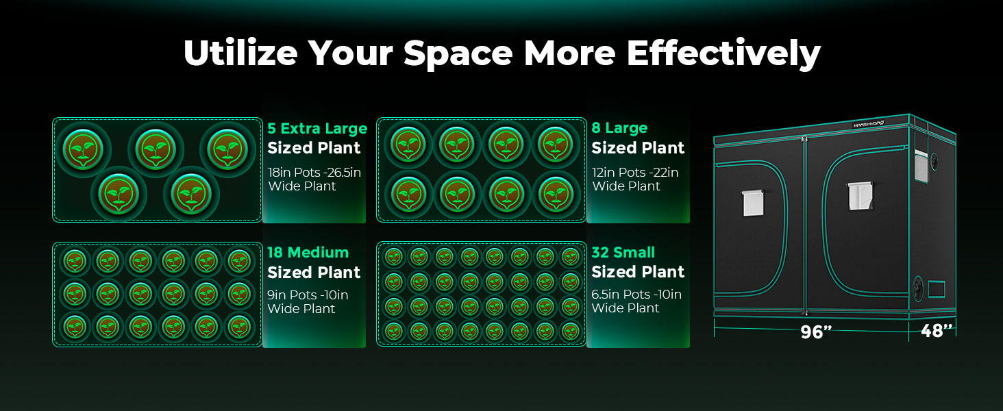 7.240x120x200cm grow tent utilize your space more effectively