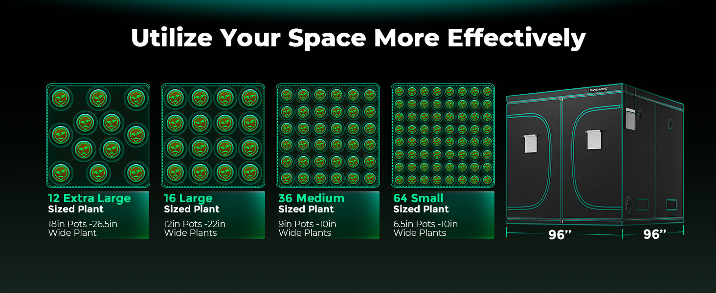 7.240x240x200cm grow tent utilize your space more effectively