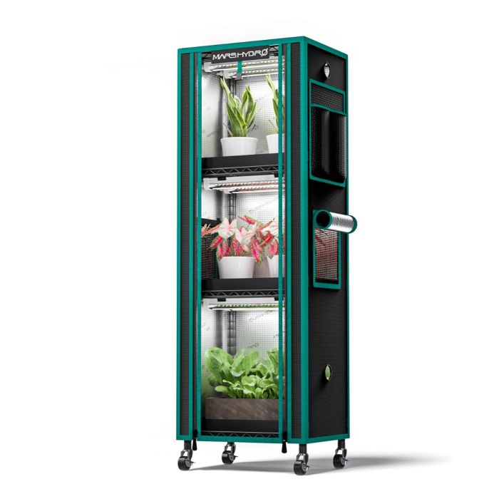 An 4-Tier Plant Stand with 54W Grow Lights & Tent | Mars Hydro