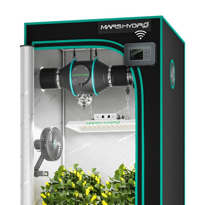 S　7月15日購入Mars hydro 新型ts1000 Mars Hydro TS 1000 LED Grow Light + 2.7'X2.7' Complete Grow