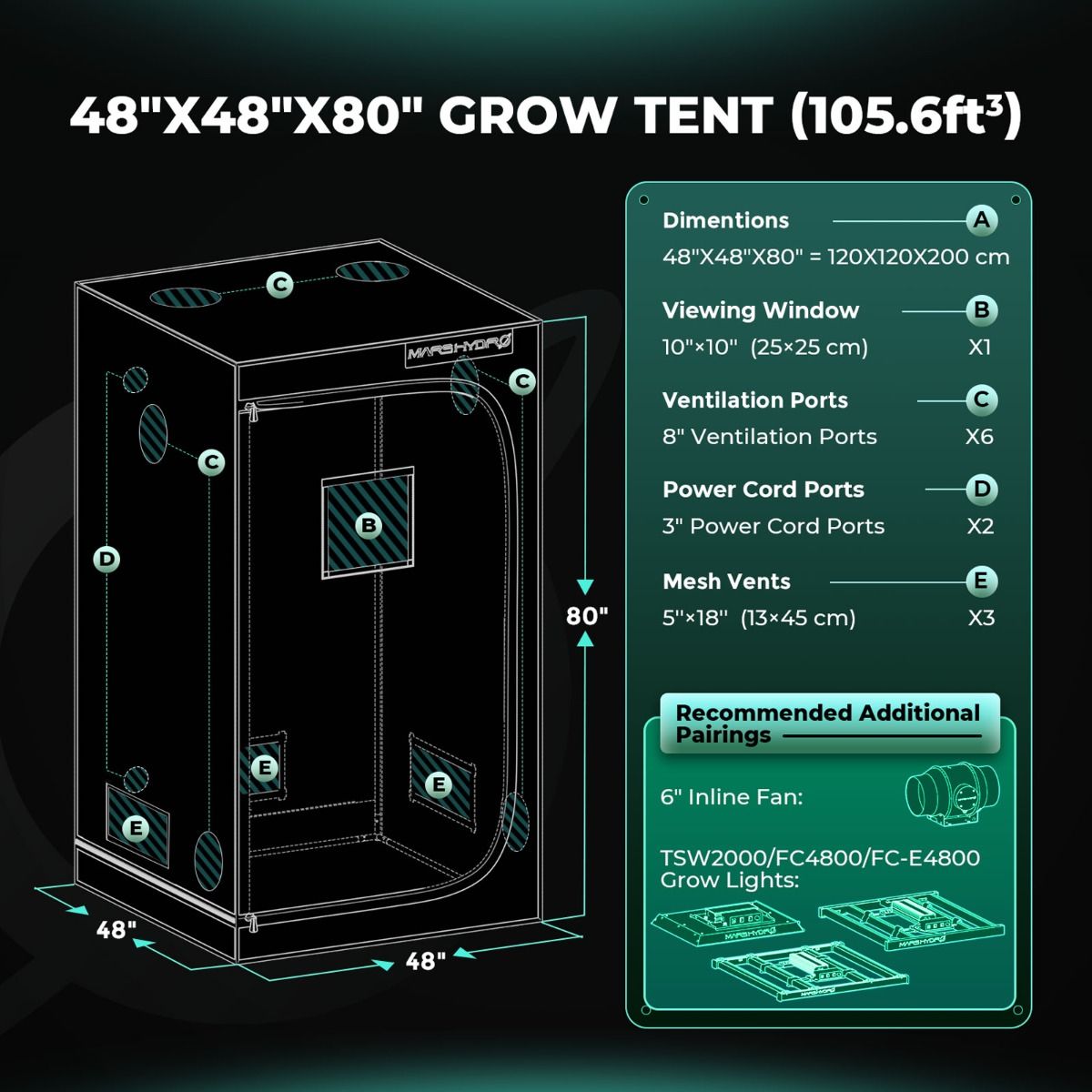 mars hydro 4x4 grow tent 
