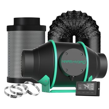 4 Inch Inline Duct Fan Carbon Filter Ventilation Kit Mars Hydro