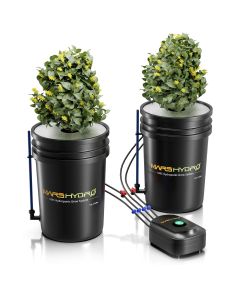 Mars Hydro 5-Gallon DWC Hydroponic System Kit with 2 Buckets (8-inch each) 