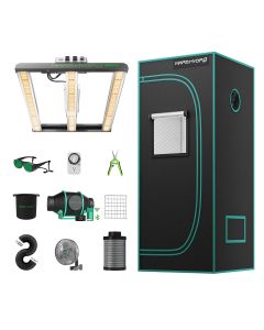 Mars Hydro FC1500-EVO LED Grow Light + 2.3'x2.3' Complete iFresh Grow Tent Kits