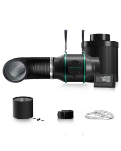 Mars Hydro 6 Inch Inline Fan And Carbon Filter Combo With Thermostat Controller