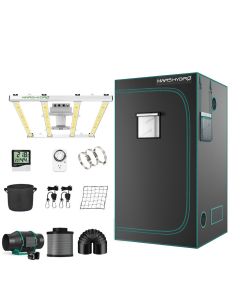 Mars Hydro FC-E 3000 LED Grow Light + 3.3'X3.3' Grow Tent Kits Combo
