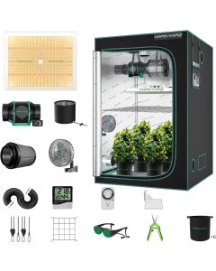 mars hydro tsw2000 with 4x4 grow tent kits