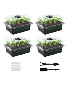 (4 Pack) Mars Hydro New Seed Starting Trays for Seed Starting Propagation Cloning Plants