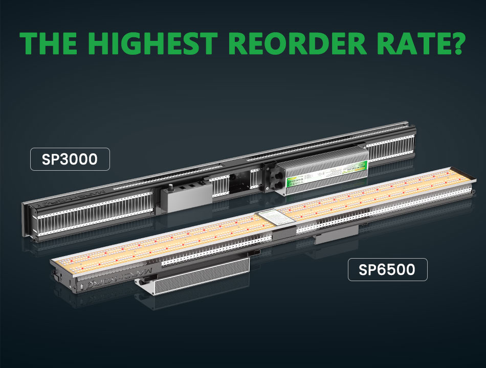 The highest reorder rate? the mars hydro sp3000 and mars hydro sp6500