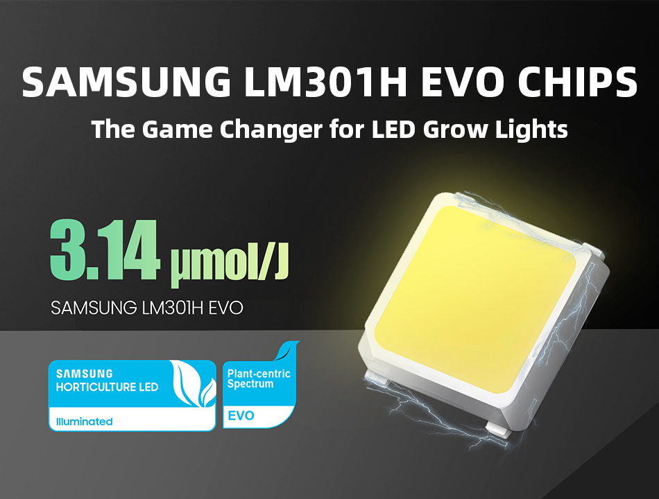 The Game Changer for LED Grow Lights-Samsung LM301H EVO Chips
