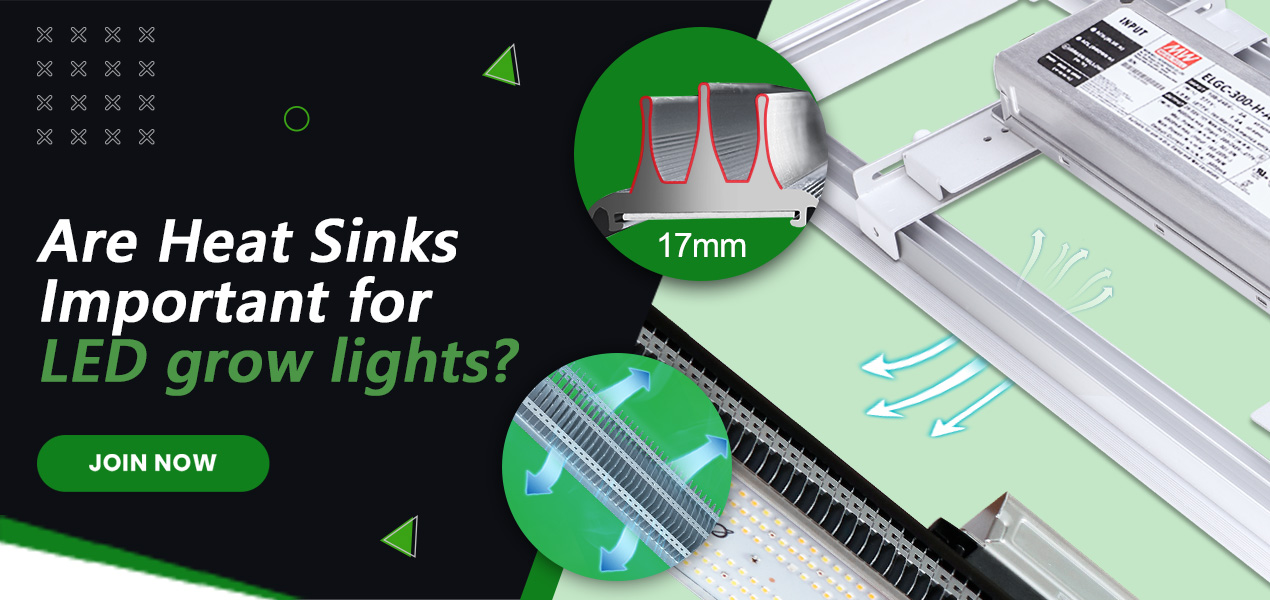 Heat sink is an important part that determines the quality of led grow lights