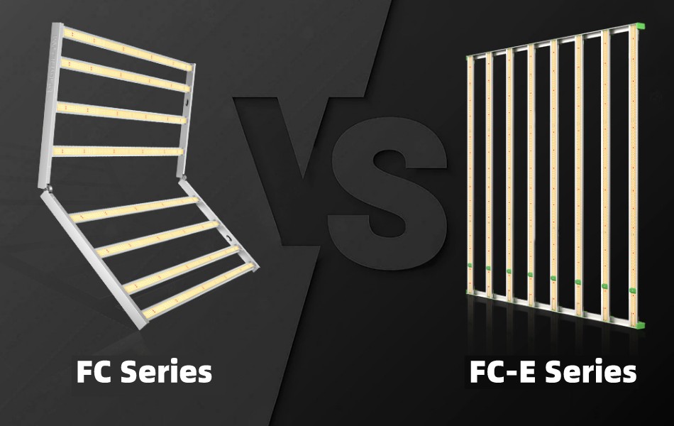 what's the difference between mars hydro fc and fc-e series led grow lights