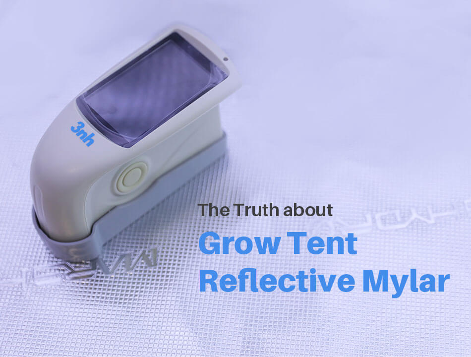Grow tent reflective mylar and gloss meter test