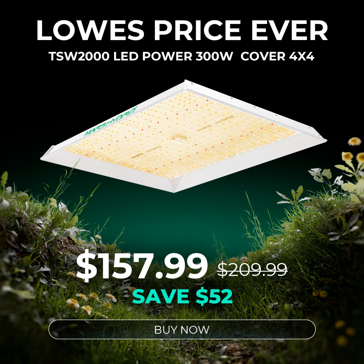 TSL 2000 Full Spectrum 2x4 Grow LED Light| Mars Hydro