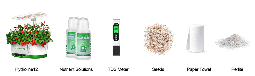 The equipmnet you need to grow lettuce and cherry belle radish at home hydroponically