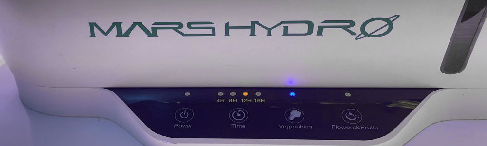 The settings of Mars Hydro Hydroline12 hydroponic gardening led kit to grow lettuce and radish