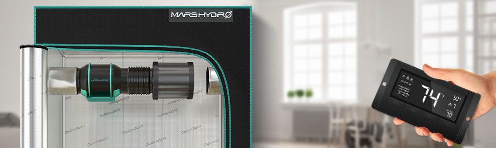 mars hydro grow tent kits offer you a free and clean grow evironment