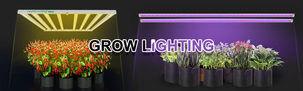 Indoor grow equipment list: lighting system, including full spectrum grow lights and UV IR supplemental light bars