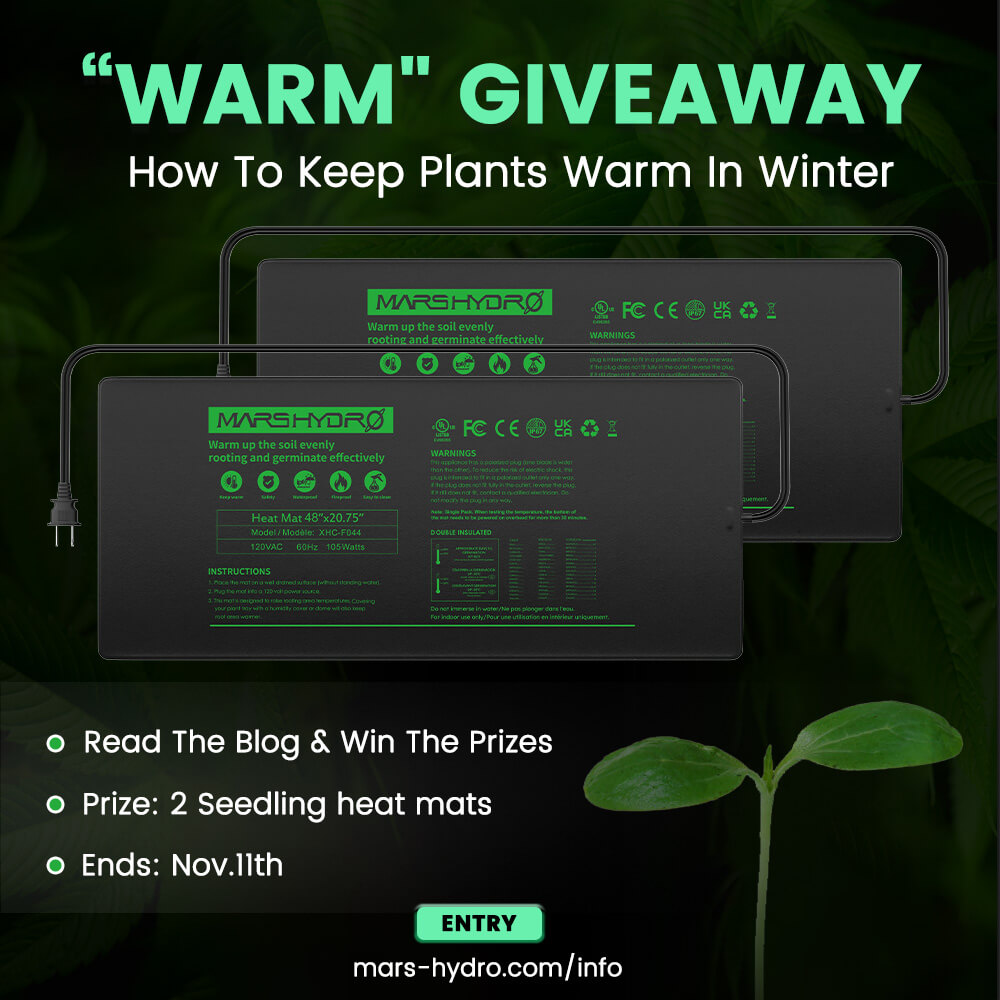 mars hydro seedling heat mat giveaway