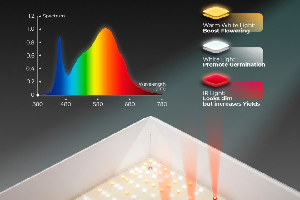 LED grow light customized spectrum