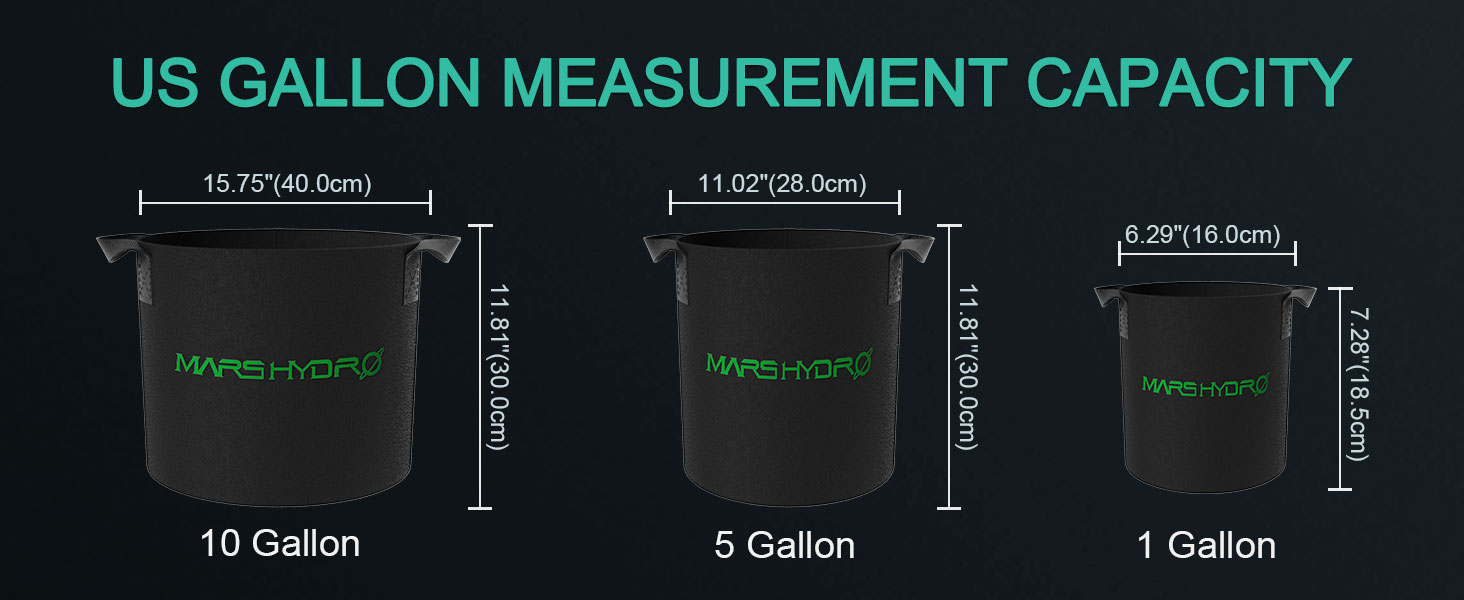 Mars Hydro 10 Gallon Grow Bags