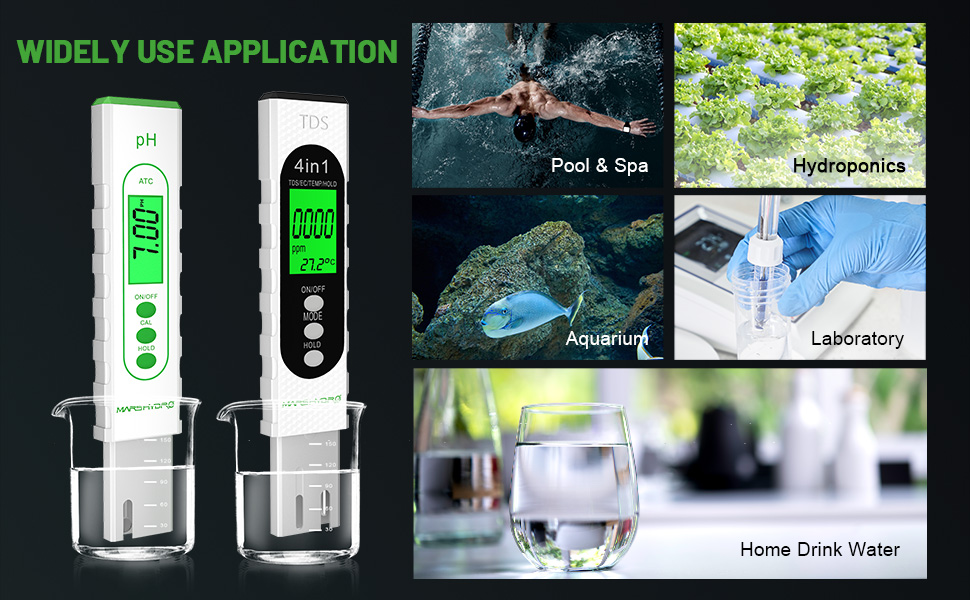 mars hydro ph and tds meters combo application