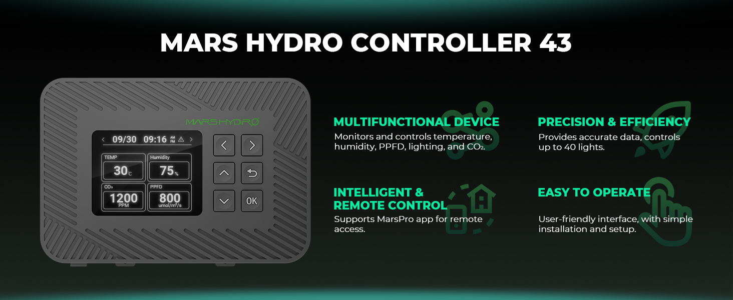Mars Hydro Controller 43 Smart Environmental Control System