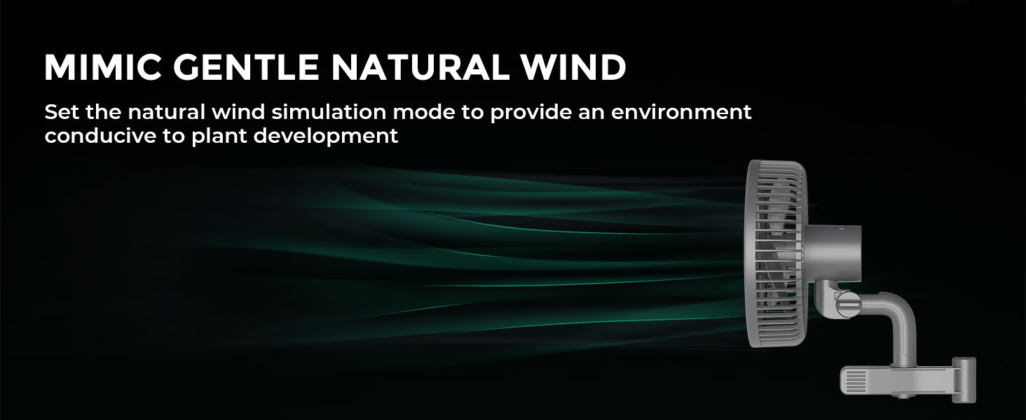 Mars Hydro Clip-on Auto-Oscillating Fan powerful airflow