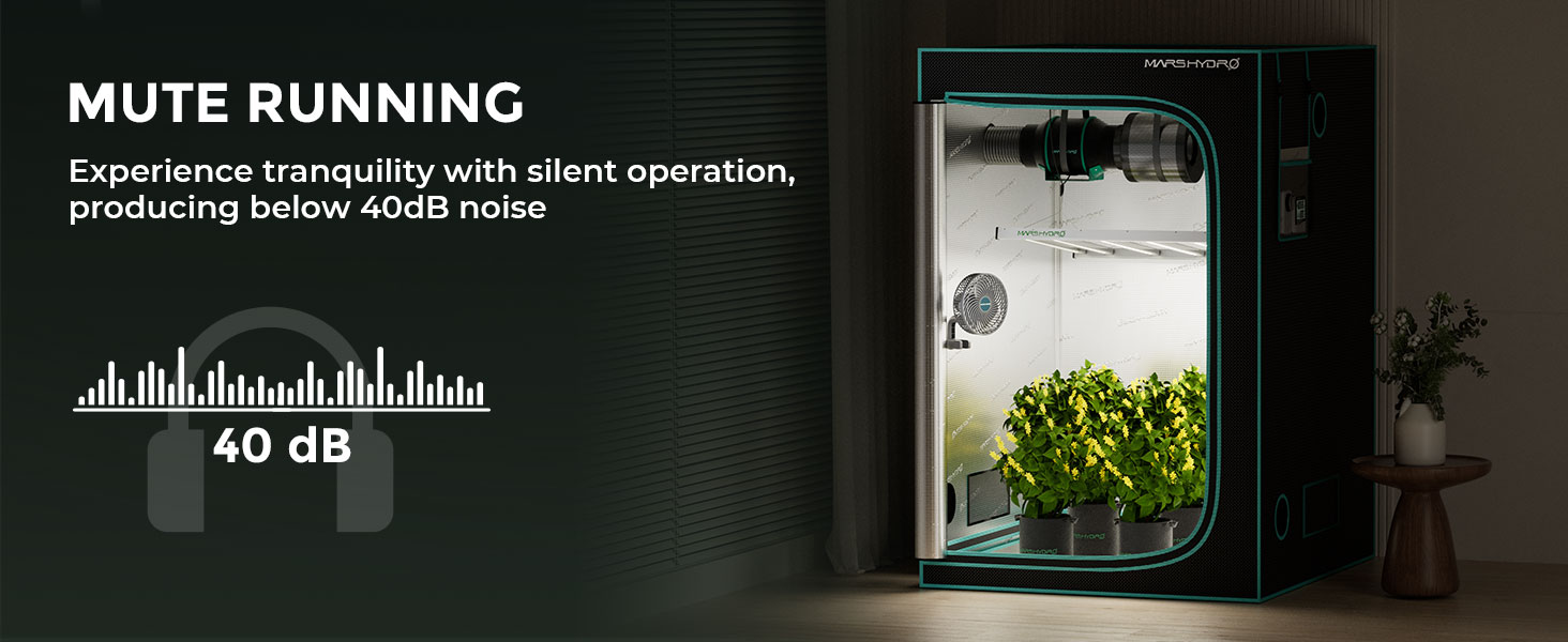 Mars Hydro Grow Tent Clip-on Auto-Oscillating Fan